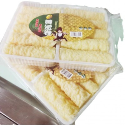 广西响铃卷厂直销火锅螺丝粉食材专用黄金卷油炸腐竹32盒整箱批发图4