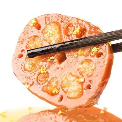【厂商供应】扬州特产糯米藕桂花蜜汁熟食真空新鲜莲糖藕多规格批图3