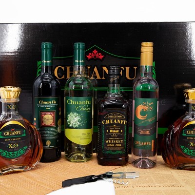 洋酒礼盒厂家批发干红葡萄酒工厂抖音快手直播全国代发红酒套盒图2