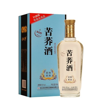 整箱6瓶苦荞酒柔和黑荞52度500毫升送礼袋图5