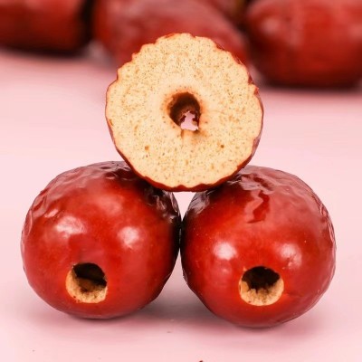 批发新疆无核红枣简装去核若羌灰枣适用煮粥煲汤包粽子零食空心枣图3