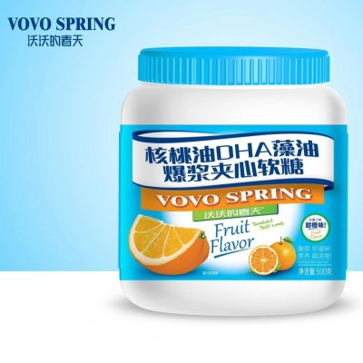 乳酸菌爆浆夹心软糖加工纯果汁果胶办公休闲小零食夹心糖果批发图3