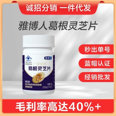 葛根灵芝片（带防伪码）雅博人李时珍广膳源牌一件代发