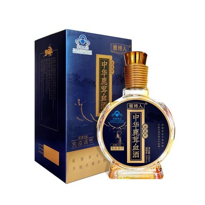 雅博人鹿血酒男性鹿茸血酒人参酒批发补品滋补鹿鞭酒保健酒药酒图2