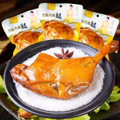 御仔100g大鸭腿麻辣盐焗卤味鸭腿正宗腿鸭肉熟食可开袋即食可定做图3