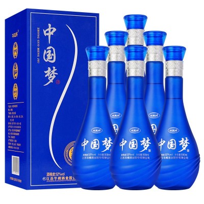 中国梦白酒52度浓香型酒水500ml*6瓶礼盒装整箱批发 工厂源头直发图2
