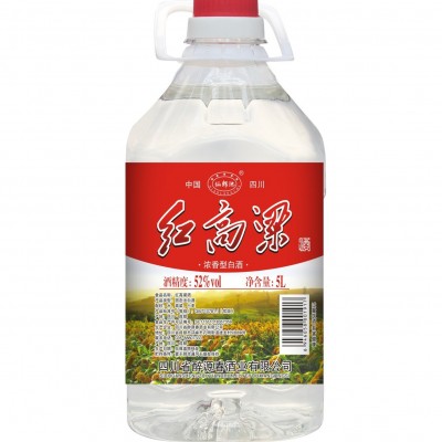 红高粱52度散装高粱酒浓香型泡酒散装酒纯粮白酒桶装5L纯粮食酒图5