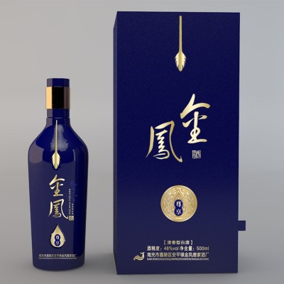 厂家批发四川高粱白酒金凤白酒（凤金-姹紫）48度清香型棉柔 5 00m图4