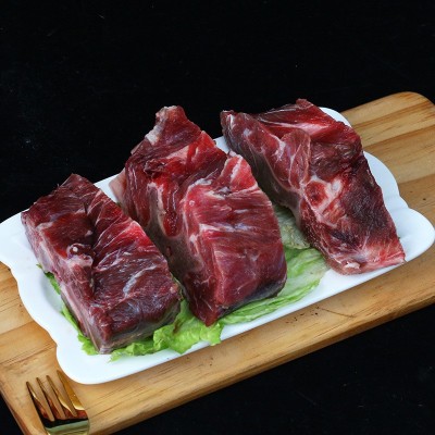 牛脖骨多肉牛脊骨生鲜冷冻带肉牛脖骨火锅食材牛排骨现货可批图3