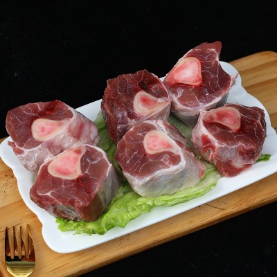 羊小腿前腱骨冷冻羊腿块2.5千克 火锅炖煮食材羊小腿切块羊腱子肉图2