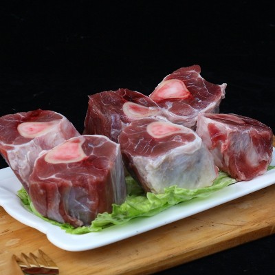 羊小腿前腱骨冷冻羊腿块2.5千克 火锅炖煮食材羊小腿切块羊腱子肉图3