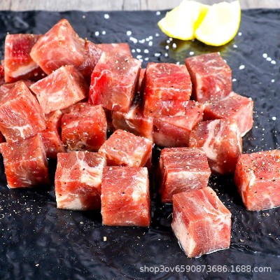 批发 宝达黑椒牛肉粒新鲜冷冻火锅烧烤肉食材半成品供应工厂批发图3