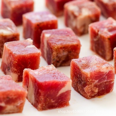 批发 宝达黑椒牛肉粒新鲜冷冻火锅烧烤肉食材半成品供应工厂批发图4