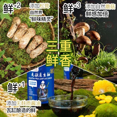 酱门宗师无麸质素蚝油330g*12零添加纯素配方松茸香菇提鲜素蚝油