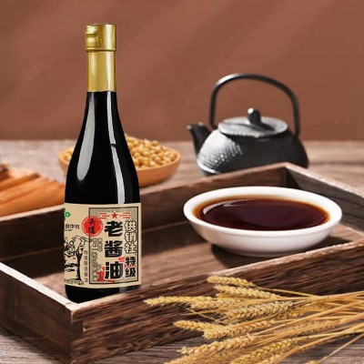 零添加570g龙头山供销社特级头道减盐老酱油小时候拌饭的酱油图2