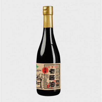 零添加570g龙头山供销社特级头道减盐老酱油小时候拌饭的酱油图4