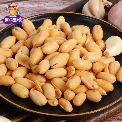 巨仁坚榜山东脱油蒜香花生米600克马口铁罐包装下酒菜休闲食品图2