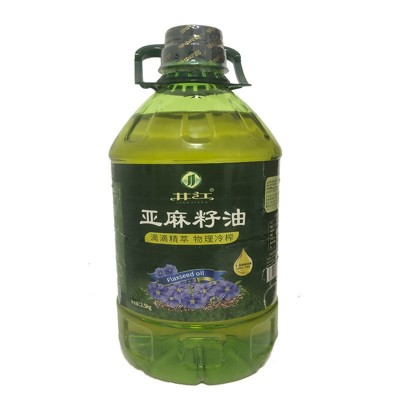 井江亚麻籽油纯亚麻油物理冷榨一级食用油胡麻油5斤工厂直 销批发图5
