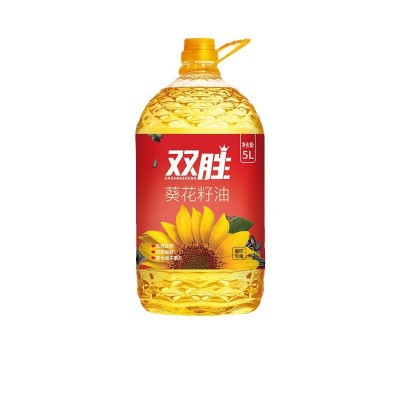 双胜葵花籽油5L*4整箱 餐饮家用食用商用一级物理压榨食用油图5