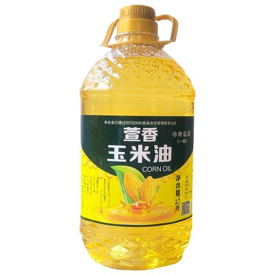 萱香 玉米油2.7升一级压榨玉米油非转基因食用油桶装厂家批发图4