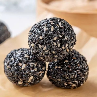 芝麻丸蜂蜜九蒸九嗮黑芝麻丸独立包代发500g 手工代餐黑芝麻丸图3