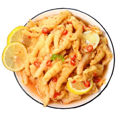 酸辣无骨鸡爪蒜香柠檬凤爪商用批发小吃网红零食即食500g一件代发图5