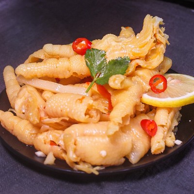 酸辣无骨鸡爪蒜香柠檬凤爪商用批发小吃网红零食即食500g一件代发图4