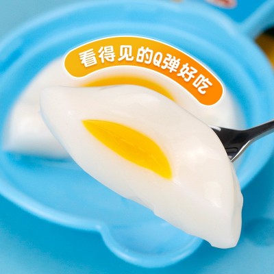 金稻谷82g煎蛋形布町果冻+跳跳糖趣味糖玩儿童零食盒装小糖果批发图3