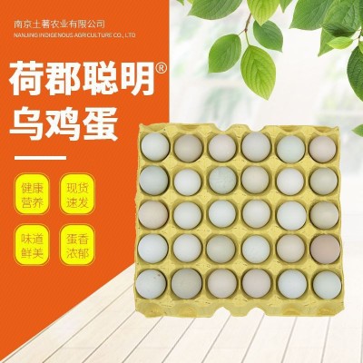 荷郡聪明乌鸡蛋农家散养绿壳乌鸡蛋新鲜林下放养鸡30枚60枚装批发图2