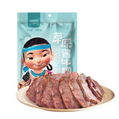 康新牧场草原酱牛肉儿童即食牛肉内蒙古特产卤牛肉真空小零食80g图5