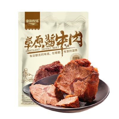 康新牧场酱牛肉熟食内蒙古特产即食牛肉150g卤牛肉真空包装工厂图5