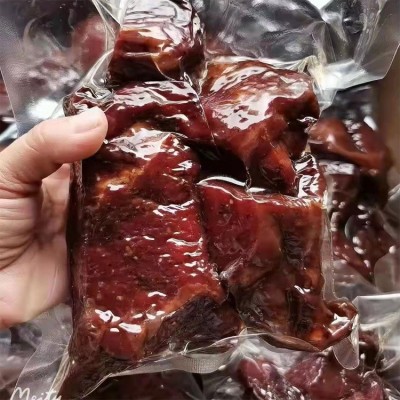 大块肉酱香猪肉同类手撕酱香牛肉酱香肉厂家批发展会地摊酱卤肉图2
