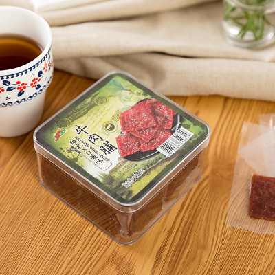 尊杰jj118g牛肉脯盒装独立分装风味牛肉零食休闲片状牛肉脯批发图3