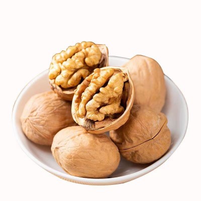 【严选】185纸皮生核桃新疆特产新货批发500g 手捏即开手剥新疆薄图4