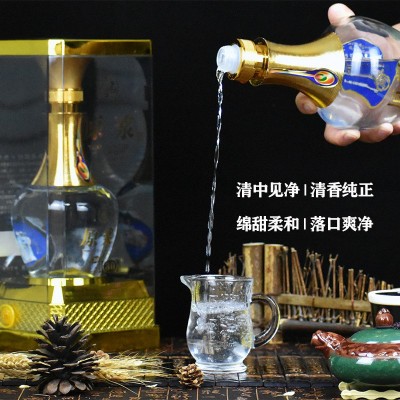 53度山西特产杏花村原浆30透明整箱六瓶475ml清香型白酒不包邮图3