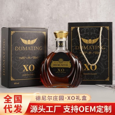 天翊酒水厂家40度高度烈酒德尼尔庄园XO白兰地500ml整箱 洋酒批发