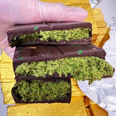 迪拜巧克力比利时纯可可黑巧薄脆外壳开心果千丝酥成品网红夹心图4