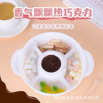 噜啦啦巧克力自热火锅 72g纯可可脂儿童手工DIY休闲零食网红爆款图4