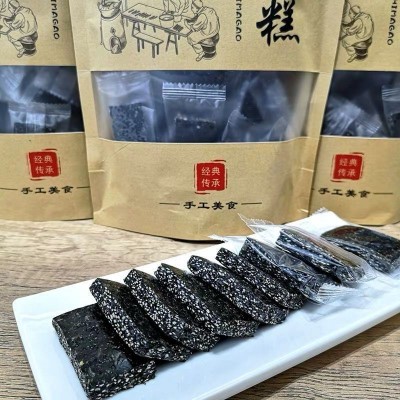 黑芝麻糕孕妇零食糕点独立包装甜味咸味儿童营养糕500克核桃糕图2