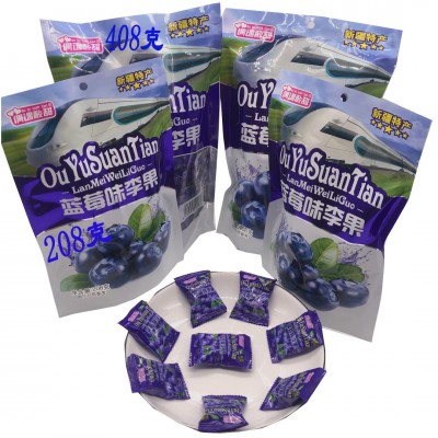 蓝莓味李果火车同款新疆伊犁特产休闲零食蜜饯凉果脯源头厂家批发图3