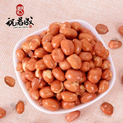 油炸熟花生米5斤/包下酒菜花生咸味面馆红皮花生原味凉皮花生米图4