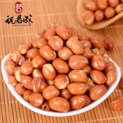 油炸熟花生米5斤/包下酒菜花生咸味面馆红皮花生原味凉皮花生米