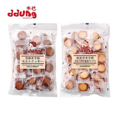 500g冬己麦芽饼夹心饼干早餐咸蛋黄黑糖咸蛋黄休闲儿童零食批发图4