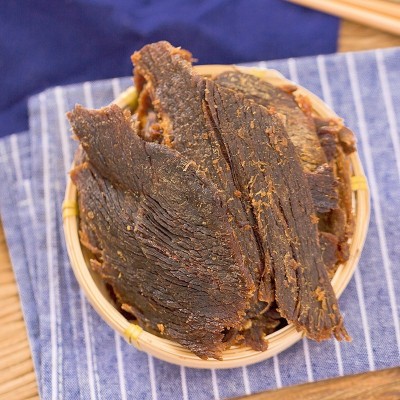 湖岭牛肉干手撕牛肉片温州特产牛肉桶装罐装五香香辣零食小吃图4