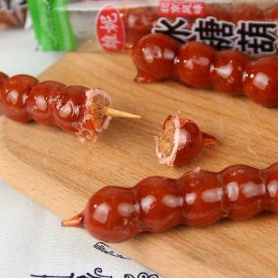 山楂冰糖葫芦休闲网红零食厂家制作一箱260支独立包装图2