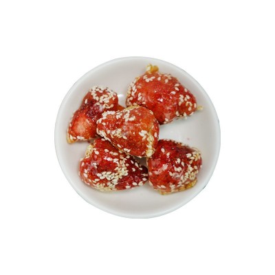 冻干草莓裹糖芝麻果干独立包装网红小零食厂家批发图5