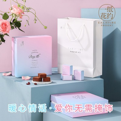 一纸花约黑糖姜茶块大姨妈暖心礼包礼盒装情人节玫瑰红糖水送女友图4