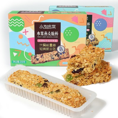 无蔗糖燕麦酥能量蛋白棒水果坚果低温烘焙代餐饼干0零食脂卡图2