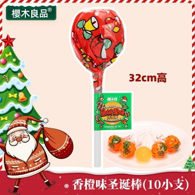【圣诞限定】超大支棒棒糖6大支装*10小支平安夜节日创意零食批发图3