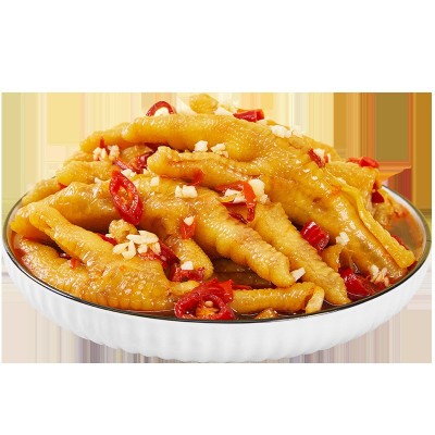 柠檬酸辣无骨鸡爪1000g蒜香凤爪网红零食休闲小吃即食一件代发图5